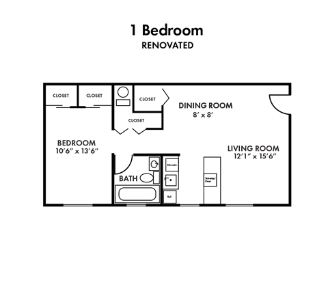 1 Bedroom Garden Renovated